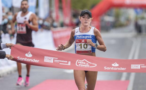 Irene Pelayo vuela en el maratón de Valencia