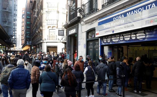 Doña Manolita agota todos los décimos para la Lotería de Navidad