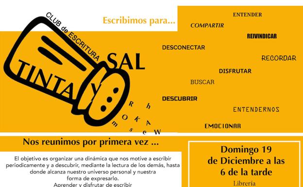 Vuelve el Club de Escritura 'Tinta y Sal' a Cabezón de la Sal