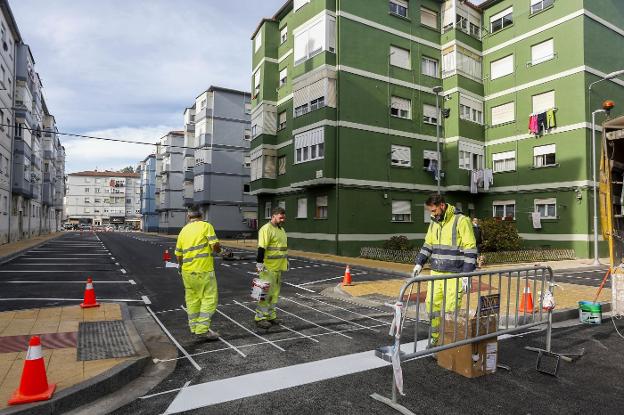 Concluyen las obras de urbanización de cinco calles en el Barrio Covadonga