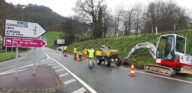 El Gobierno mejora la seguridad vial en la entrada a Riocorvo