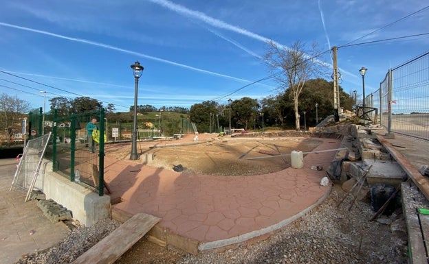 El nuevo parque y área deportiva de Villaescusa se inaugurará en febrero