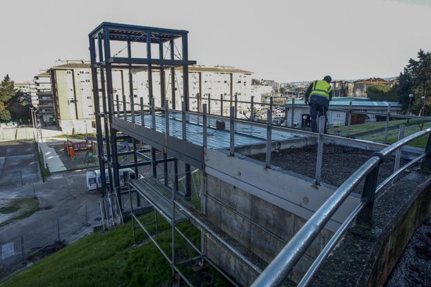 Las obras del ascensor panorámico de Nueva Ciudad entran en la fase final y estarán acabadas en marzo