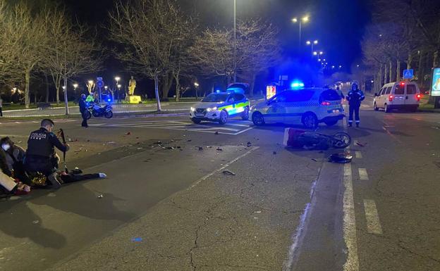 Continúa en estado crítico en la UCI el motorista que sufrió el accidente en El Sardinero