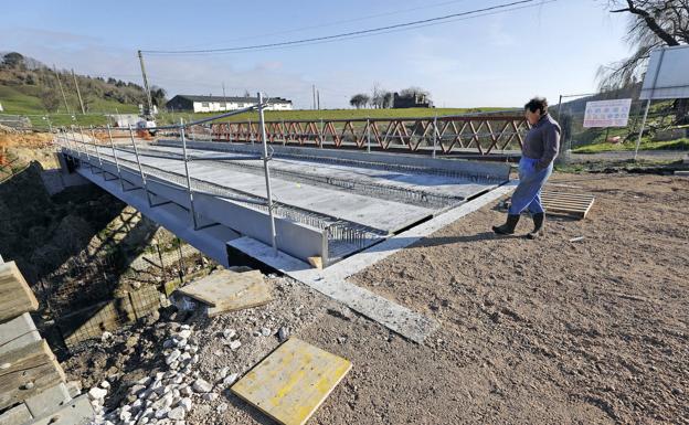 El nuevo puente de Serdio estará operativo antes de Semana Santa