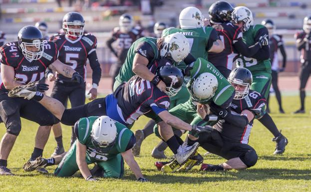 Los Cantabria Bisons arrollan a los Berserkers Torrelavega