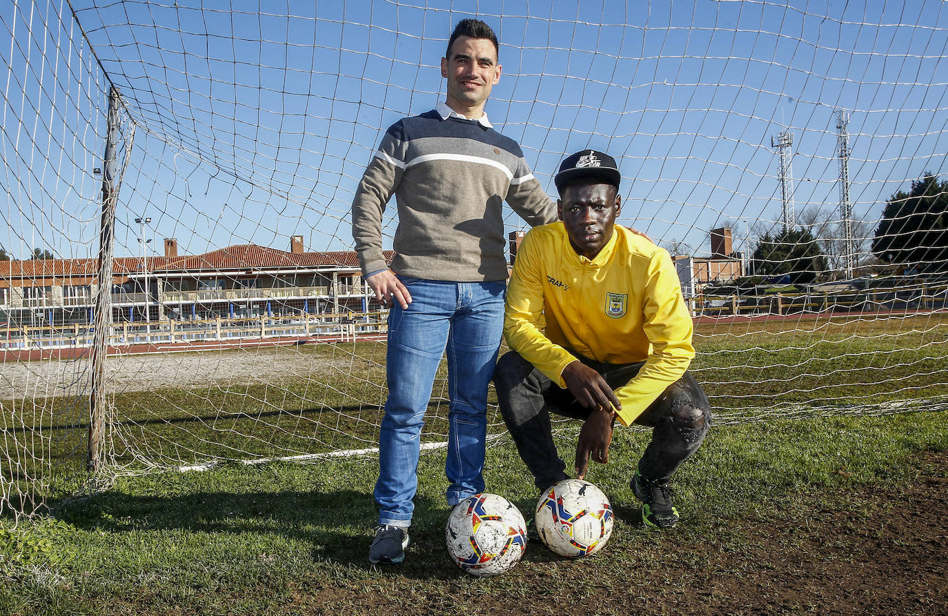 Bamba, el futbolista de Alfoz que vino en patera