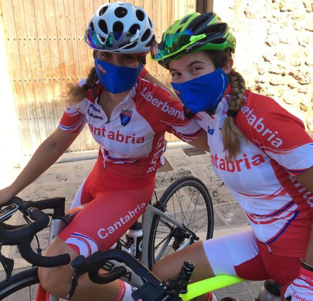 Sandra Gutiérrez y Claudia San Justo son las dos novatas cántabras del pelotón UCI