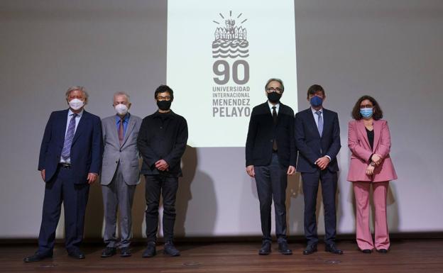 Cartarescu, Plensa, Tomás Marco y Rafael Yuste, en el 90 aniversario de la UIMP