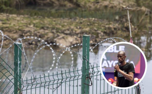 Serigne Mbayé pide en Santander quitar las concertinas del Puerto y buscar otras vías «seguras»