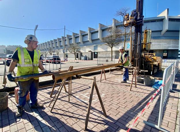 Comienzan los sondeos para la construcción del aparcamiento disuasorio de El Sardinero