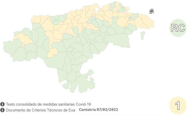 La mayoría de los municipios de Cantabria entran en situación de 'riesgo controlado' por covid-19