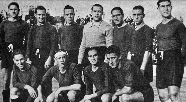 El primer racinguista en el Barça