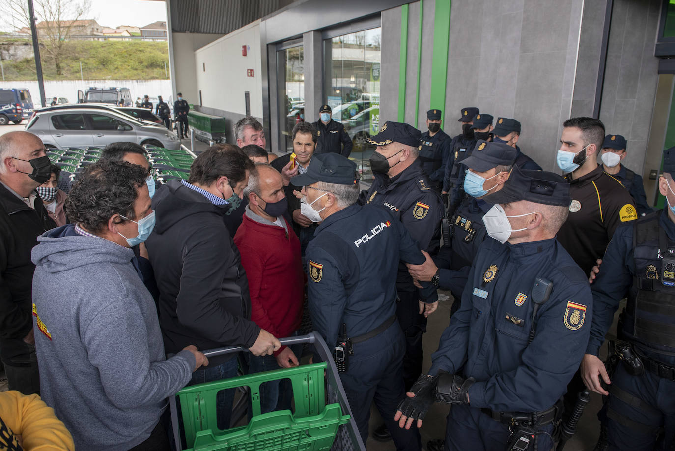 Protestas por el precio de la leche