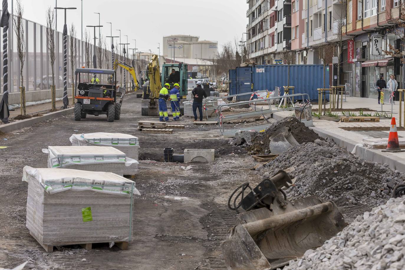 Últimos trabajos en la calle Antonio López