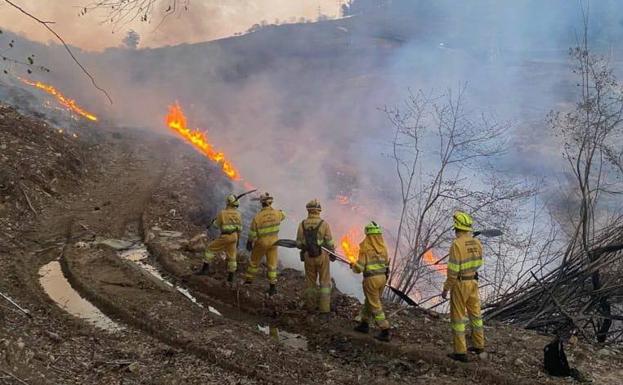 Un incendio forestal, detrás de la avería que ha dejado a casi toda Liébana sin telecomunicaciones y no se puede pagar con tarjeta