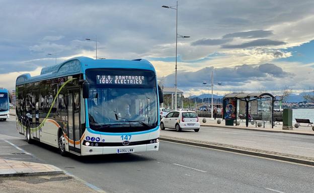 Ya circulan por Santander dos autobuses eléctricos 'cero emisiones'