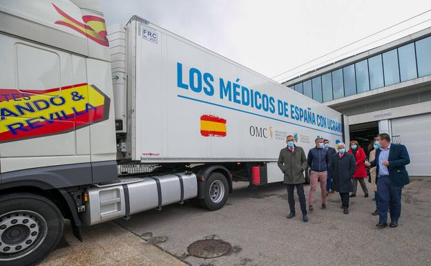 Cantabria dona un tráiler con material sanitario para emergencias y hospitales de Ucrania