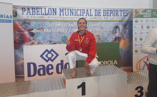 Pili Ateca, Campeona de España de Kárate