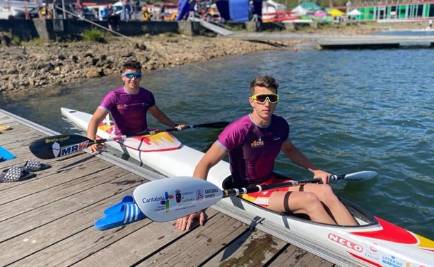 Ernesto Goríbar logra el bronce en la Copa de España de Sprint en K2 1.000 metros