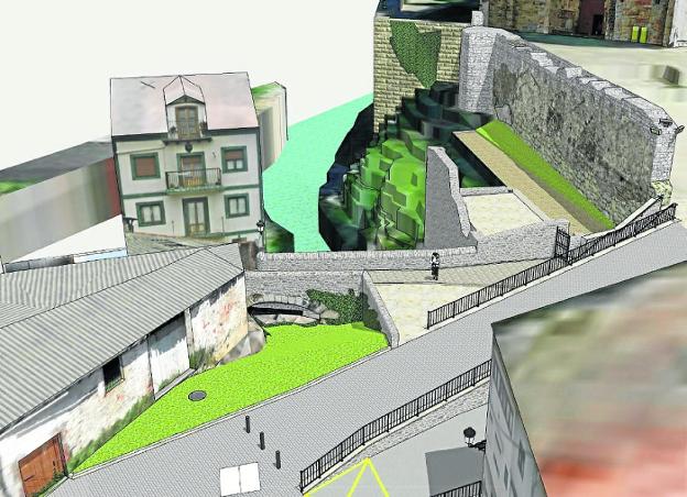 Castro proyecta una actuación integral en el entorno histórico de Santa María