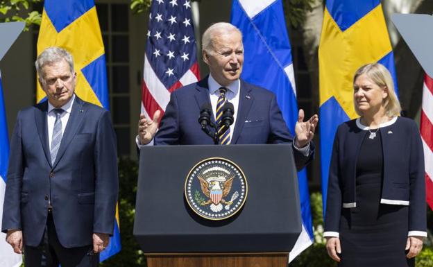 Biden recibe a Suecia y Finlandia en la Casa Blanca para respaldar su solicitud