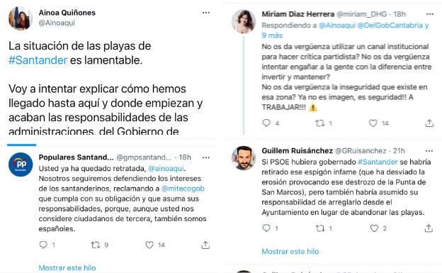 Tragicomedia en Twitter a costa de las playas de Santander