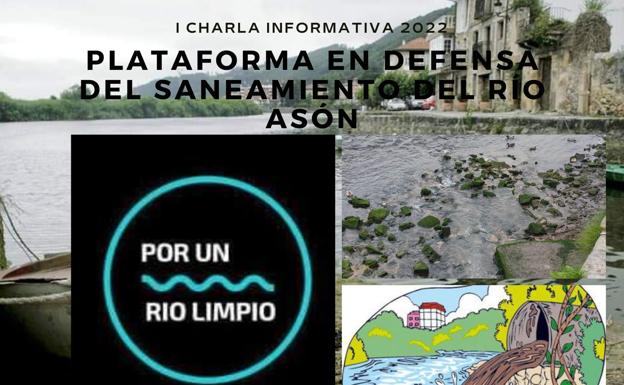 La plataforma en defensa del saneamiento del Río Asón organiza una charla informativa