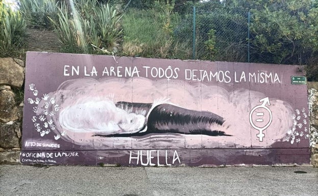 Suances estrena un nuevo mural por la Igualdad