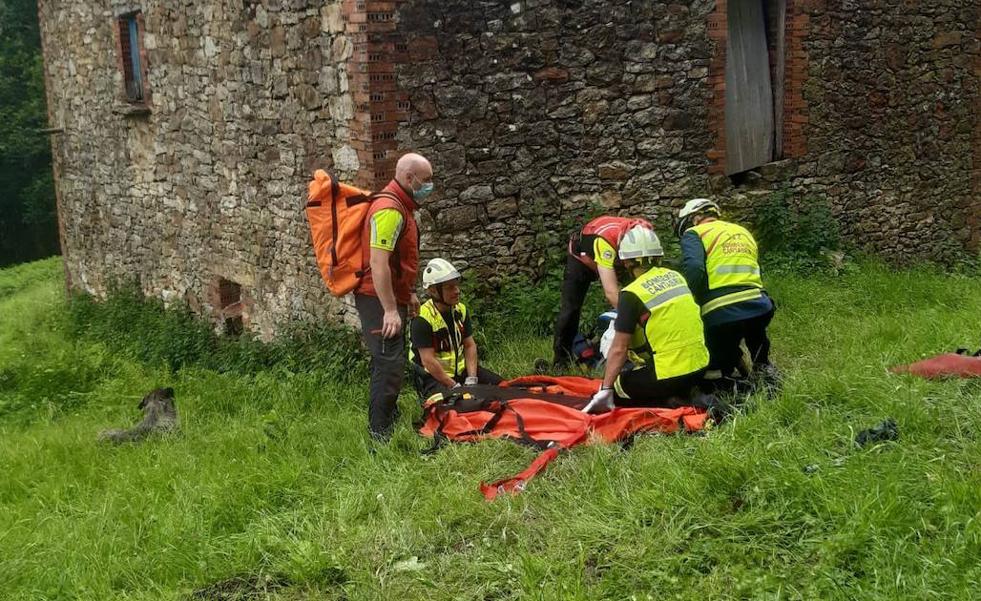 Tres días con una pierna rota en una aislada cabaña de Moncalián