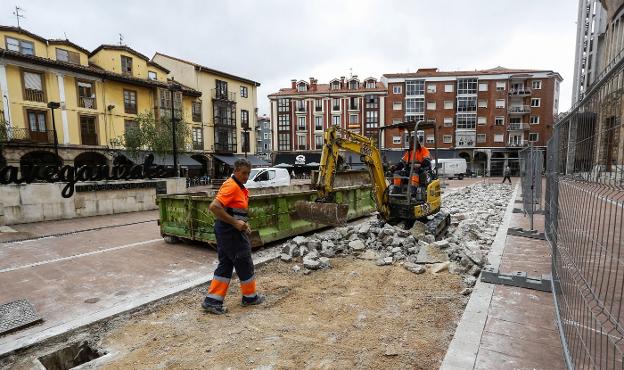 Empieza la reparación de los daños causados por la pista de hielo