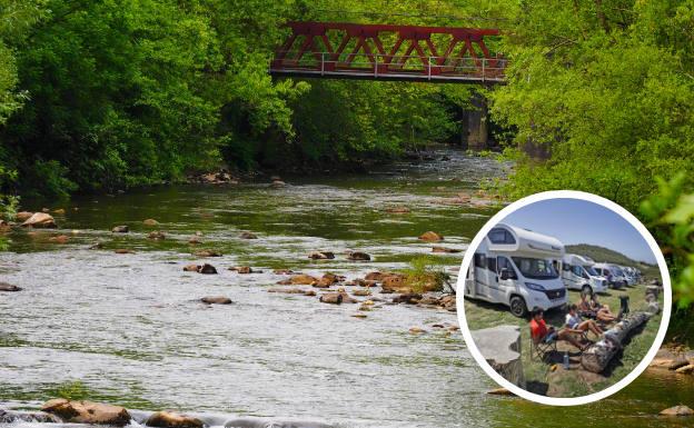 El Asón y la gestión de las autocaravanas de la región, castigados con la bandera negra