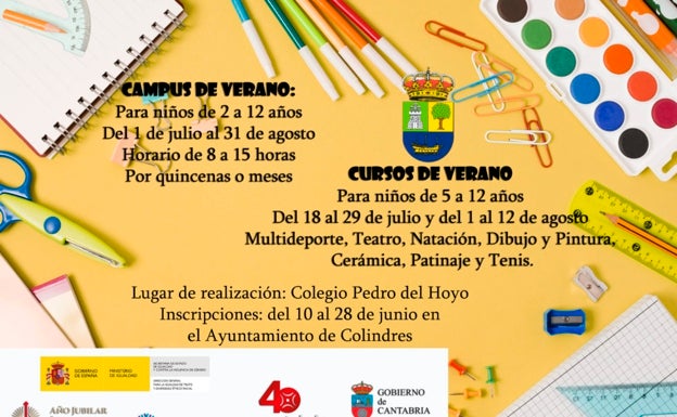 Colindres abre las inscripciones para el Campus de Verano