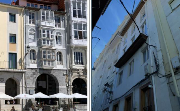 Licitadas las obras de rehabilitación de siete fachadas del casco viejo de Castro Urdiales