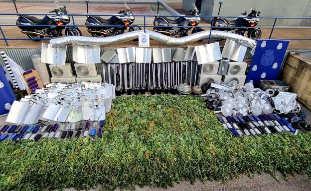 La Policía Nacional desarticula la mayor plantación de marihuana descubierta en Santander