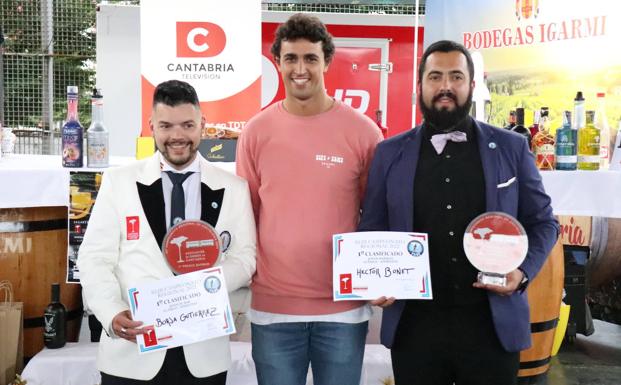 Borja Gutiérrez y Héctor Bonet, mejores Jefe de Bar y Joven Barman de Cantabria