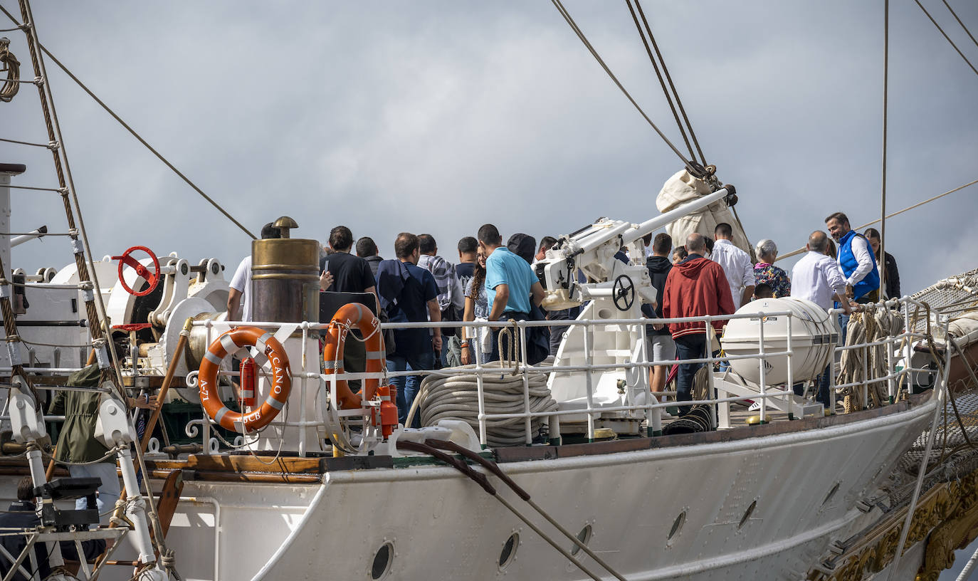 La visita a Elcano, en imágenes