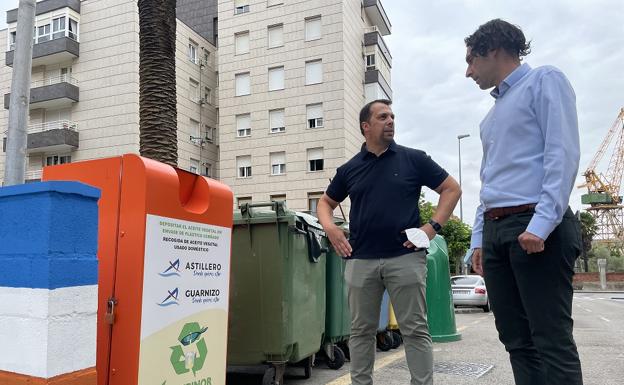 El Astillero instala nuevos contenedores para el reciclaje de aceite