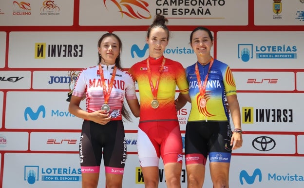 La ciclista colindresa Laura Ruiz, campeona de España junior de Carretera