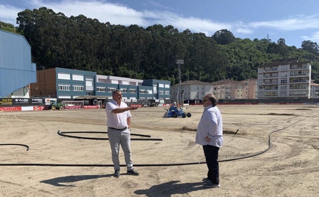 Recta final de la remodelación del campo de San Lorenzo