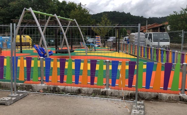 Finalizada la construcción del nuevo parque del barrio Mazas de Navajeda