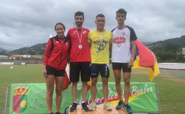 El velocista Héctor Saiz bate el récord de Cantabria sub18 de 200 metros