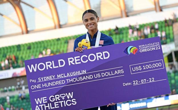 Sydney McLaughlin ya es leyenda: dos récords mundiales de 400 vallas en un mes