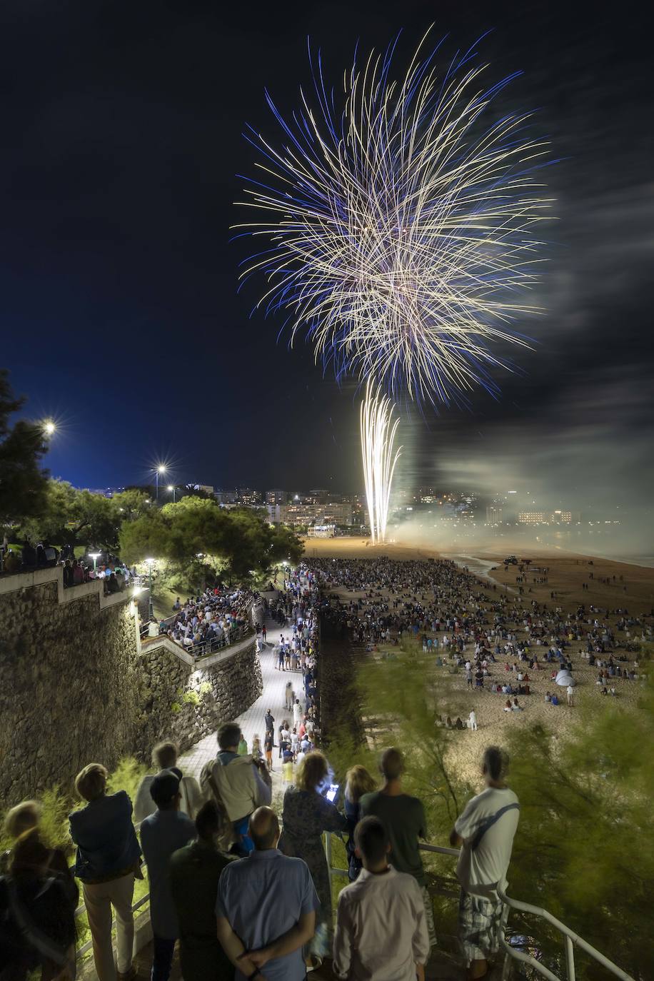 Los fuegos artificiales de la Semana Grande, en imágenes