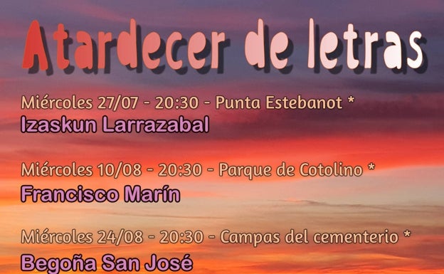 'Atardecer de letras' de la mano de escritores castreños