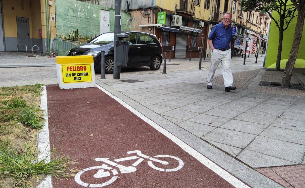 ¡Peligro, fin del carril bici!