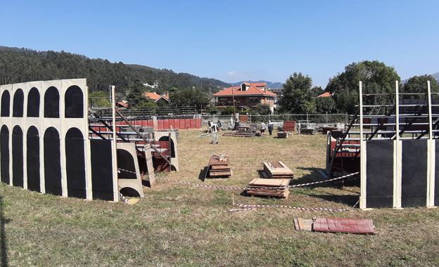 Las Guerras Cántabras levantan su mejor escaparate en la entrada a Los Corrales