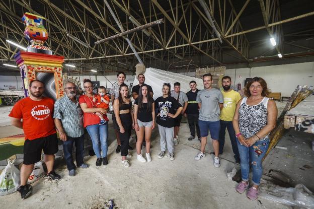 Las carrozas de San Mateo comienzan a tomar forma