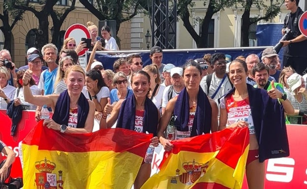 Irene Pelayo, plata por equipos con la selección española en el Europeo