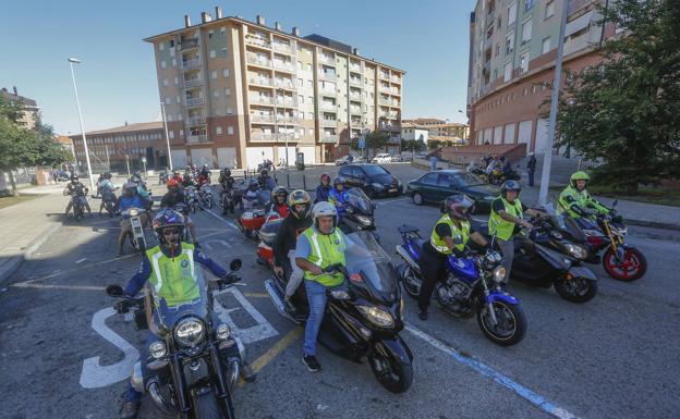 Quemando rueda por las calles de Torrelavega